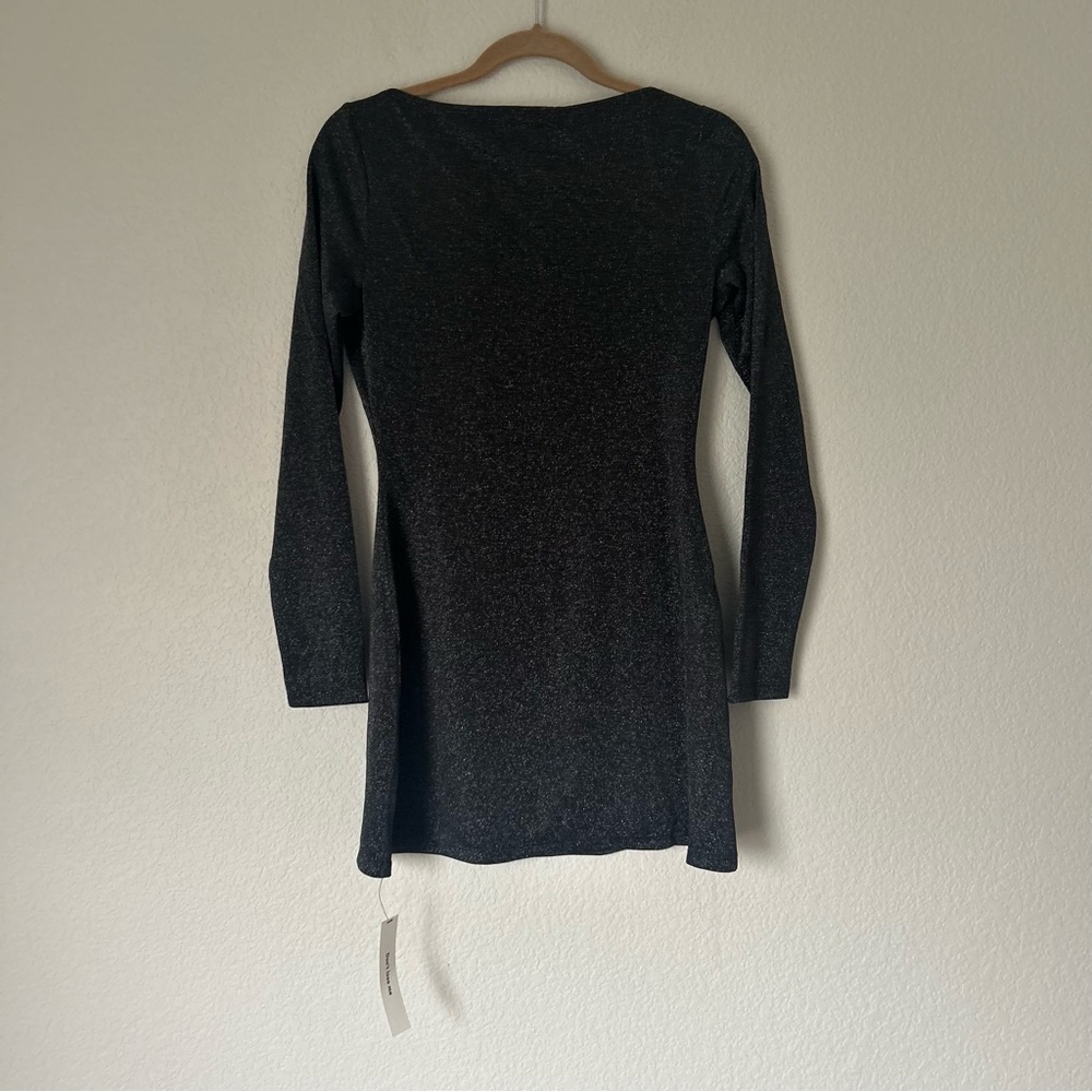 NWT Reformation Jaelynn Knit Dress in Black Sparkle - Picture 6 of 6